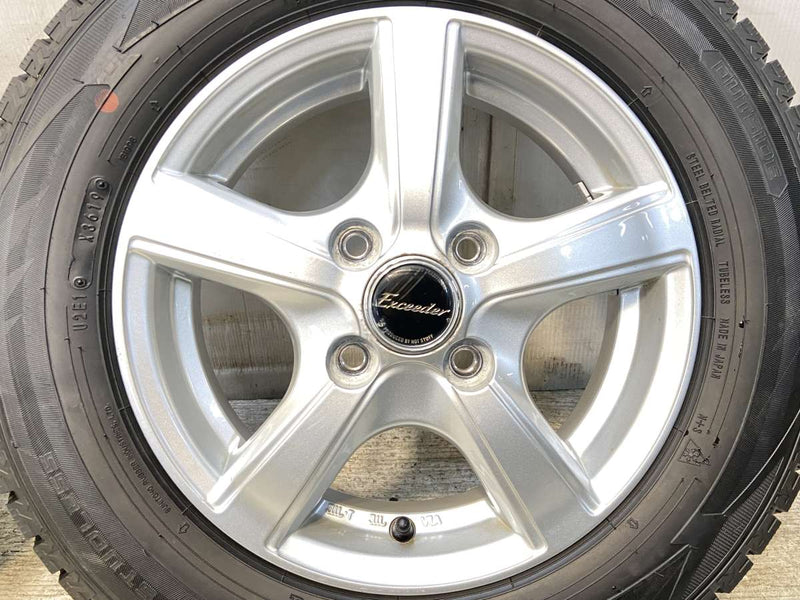 ダンロップ ウィンターマックス WM02 145/80R13  /　 エクシーダー 4.0J+43 100-4穴 4本