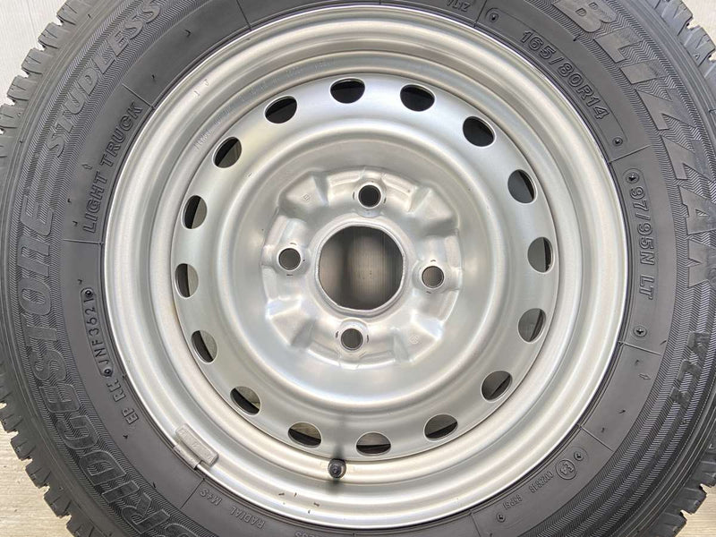 ブリヂストン ブリザック VL1 165/80R14 97/95LT /日産純正  5.0J+ 114.3-4穴 4本