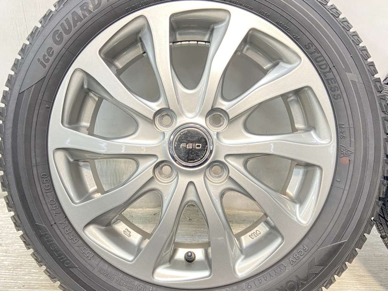 ヨコハマ アイスガード iG50 PLUS 155/65R14 / FEID 4.5J+45 100-4穴 4本 – タイヤ・ホイールカンパニー