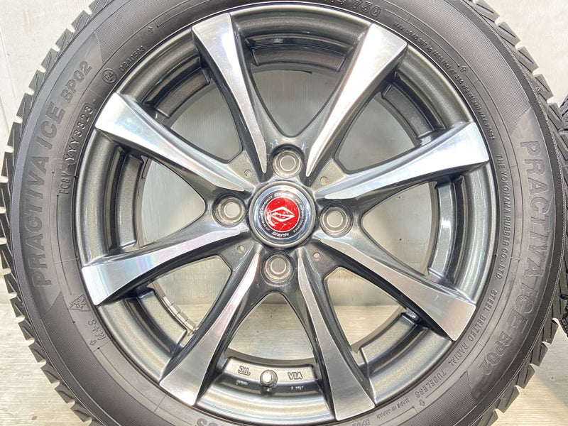 イエローハット PRACTIVA ICE BP02 155/65R14 / GAIERIA 4.5J+45 100-4