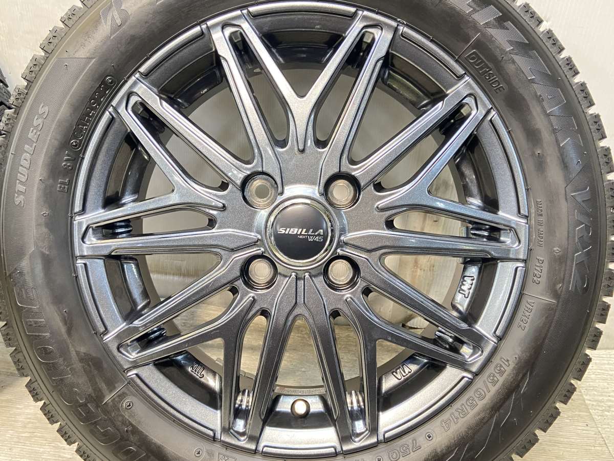 ブリヂストン ブリザック VRX2 155/65R14 / SIBILLA NEXT W45 4.5J+45