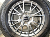 グッドイヤー アイスナビ 7 185/70R14  /　 エクシーダ 5.5J+43 100-4穴 4本