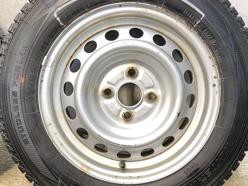ダンロップ ウィンターマックス SV01 155/80R14 88/86LT /トヨタ純正 AL 5.0J+39 100-4穴 4本