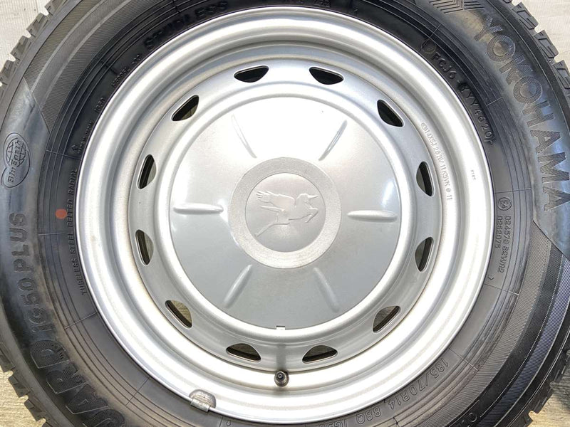 ヨコハマ アイスガード iG50 PLUS 185/70R14  /　 キャロウィン VK 5.0J+ 100/114.3-4穴 4本
