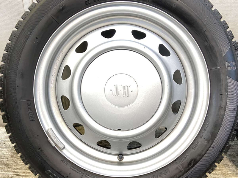 ブリヂストン アイスパートナー2 155/65R14  /　 JECT MN 4.5J+ 100/114.3-4穴 4本