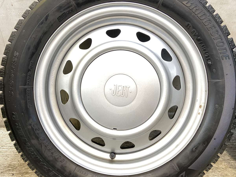 ブリヂストン アイスパートナー2 155/65R14  /　 JECT MN 4.5J+ 100/114.3-4穴 4本