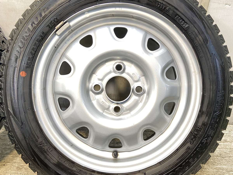 ダンロップ ウィンターマックス WM02 155/65R14  /　 TOPY M73 4.5J+ 100-4穴 4本