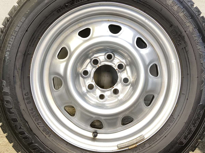 ダンロップ ウィンターマックス WM02 185/70R14  /　 TOPY V6A 5.0J+ 100/114.3-4穴 4本