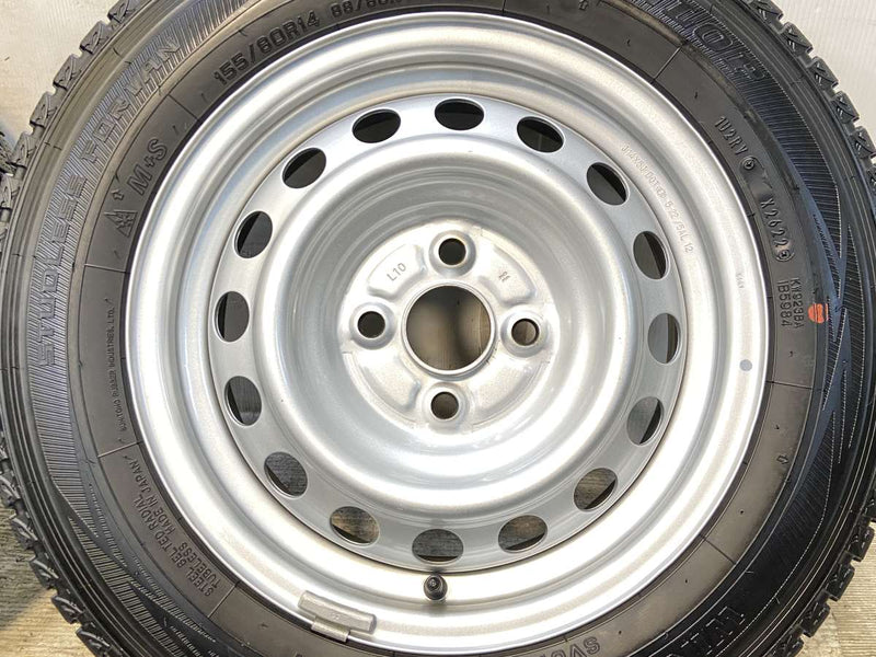 ダンロップ ウィンターマックス SV01 155/80R14 88/86LT /トヨタ純正 L10 5.0J+39 100-4穴 4本