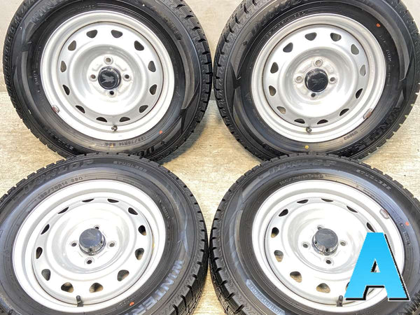 ダンロップ ウィンターマックス WM02 185/70R14  /　 キャロウィン J9 5.0J+ 100-4穴 4本