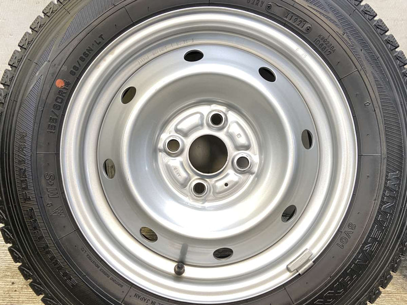 ダンロップ ウィンターマックス SV01 155/80R14 88/86LT /　 A6VB 5.0J+39 100-4穴 4本