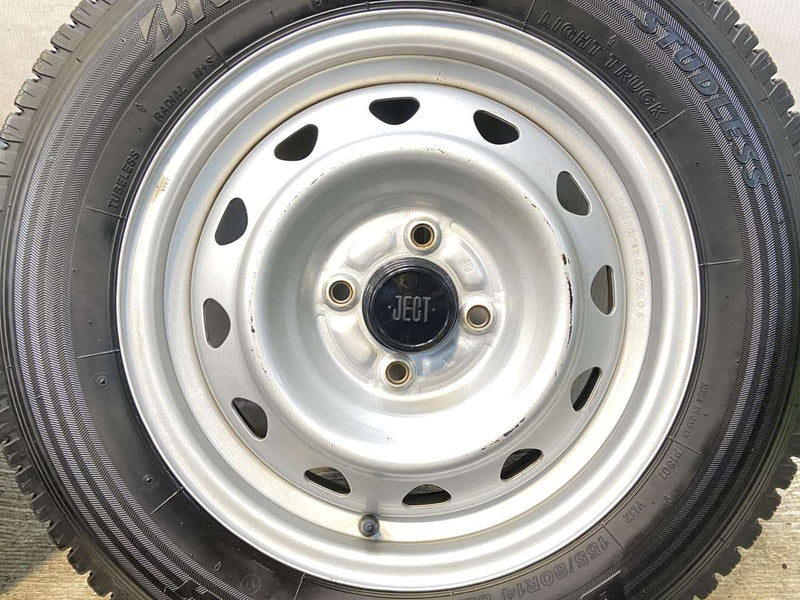 ブリヂストン ブリザック VL1 155/80R14 88/86LT /　 JECT J9 5.0J+40 100-4穴 4本