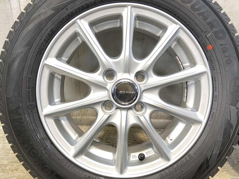 ヨコハマ アイスガード iG70 165/70R14  /　 ECO FORME 5.5J+45 100-4穴 4本