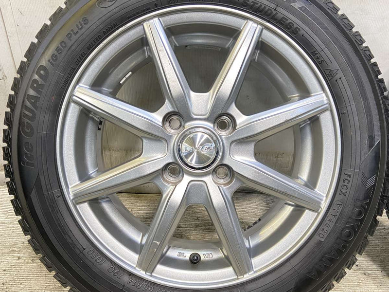 ヨコハマ　アイスガードiG50プラス165/65R14 タイヤホイールセット中古 20%OFFクーポン中古 165/65R14 スタッドレスタイヤ アルミホイール 4本