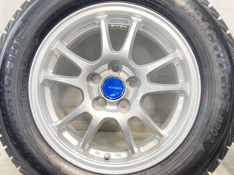 プラクティバ アイス BP02 195/65R15 / ECOFORME 6.0J+45 100-5穴 4本