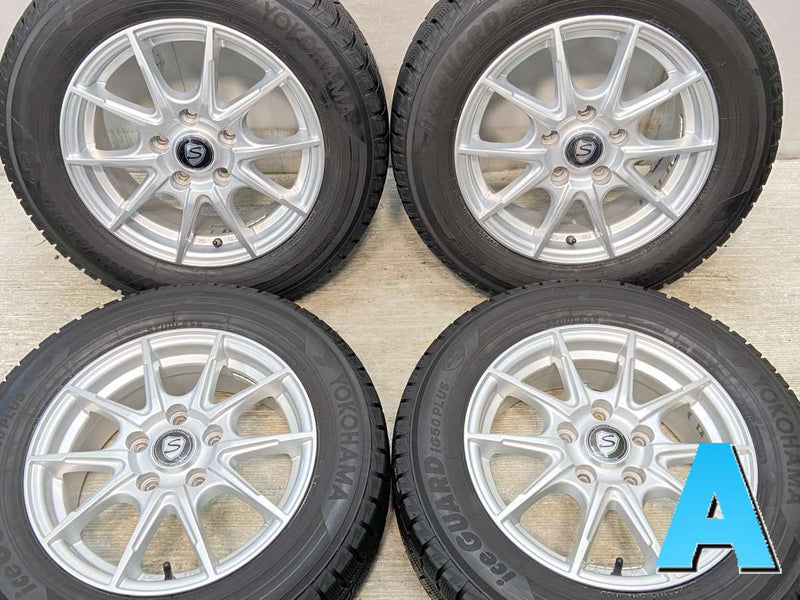 スタッドレスタイヤ 195/65 R15 アルミホイル付き 4本セット VOXYで