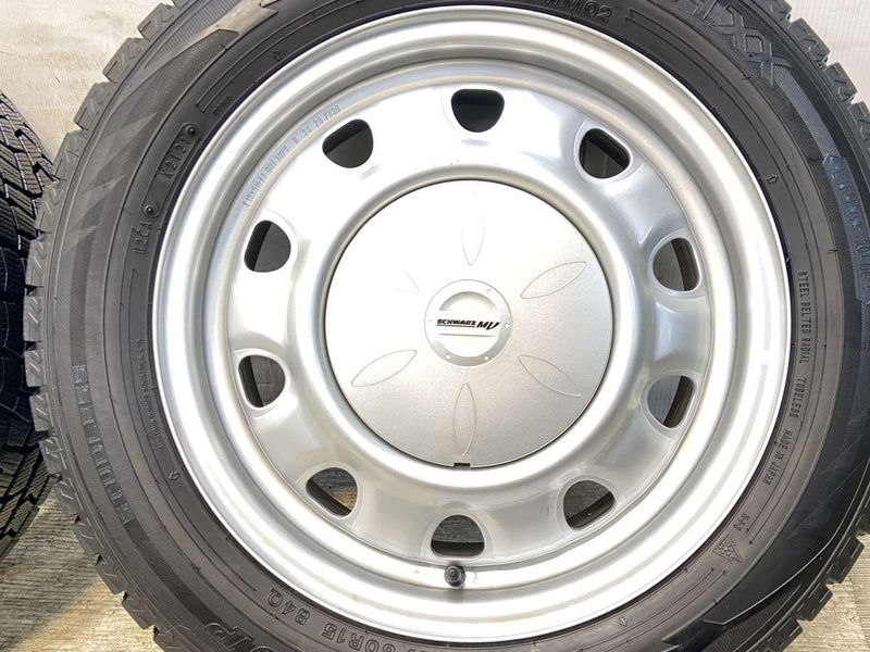 ダンロップ ウィンターマックス WM02 185/60R15  /　 SCHWARZ MV 5.5J+ 100/114.3-4穴 4本
