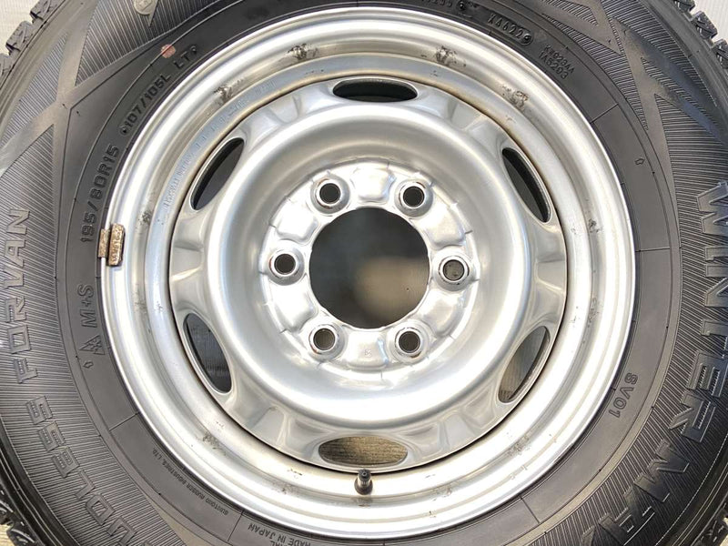 ダンロップ ウィンターマックス SV01 195/80R15 107/105LT /日産純正  5.5J+ 139.7-6穴 4本
