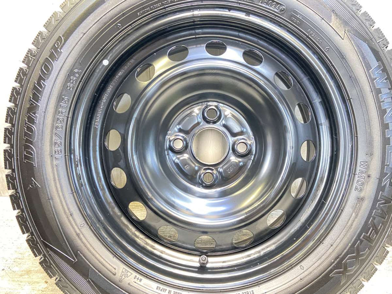 ダンロップ ウィンターマックス WM02 185/65R15  /トヨタ純正 L22 6.0J+45 100-4穴 4本