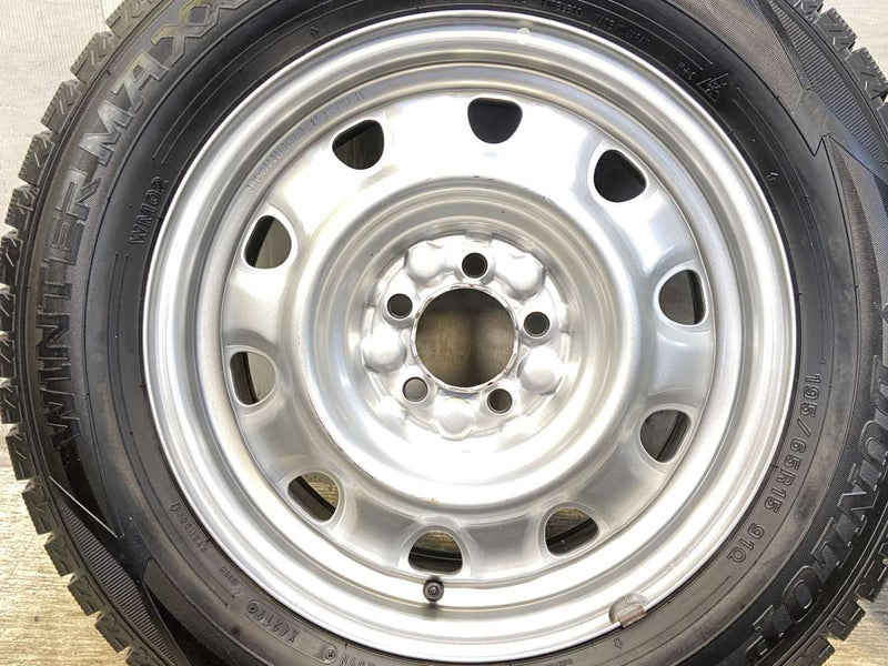 ダンロップ ウィンターマックス WM02 195/65R15  /　 TOPY M61 6.0J+ 100-5穴 4本