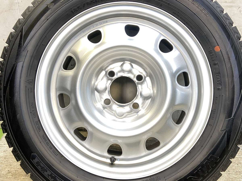 ダンロップ ウィンターマックス WM02 185/65R15  /　 TOPY F372 5.5J+ 100-4穴 4本