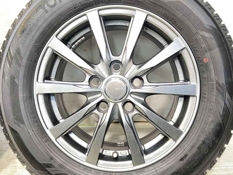 ヨコハマ アイスガード iG60 195/65R15 / GRASS 6.0J+53 114.3-5穴 4本