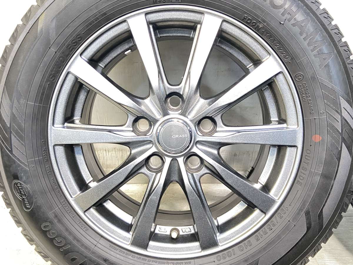 ヨコハマ アイスガード iG60 195/65R15 / GRASS 6.0J+53 114.3-5穴 4本