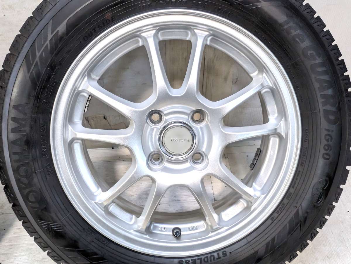 ヨコハマ アイスガード iG60 185/65R15 / ECO FORME 5.5J+52 100-4穴 4