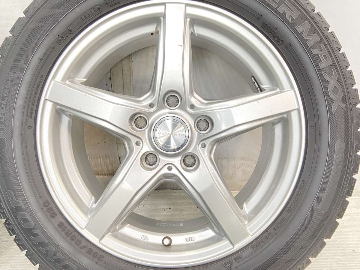 ダンロップ ウィンターマックス WM02 205/60R16 / VIOLENTO 6.5J+55  