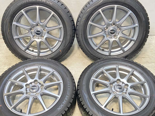 ダンロップ ウィンターマックス WM02 205/55R16  /　 WAREN 6.5J+48 114.3-5穴 4本