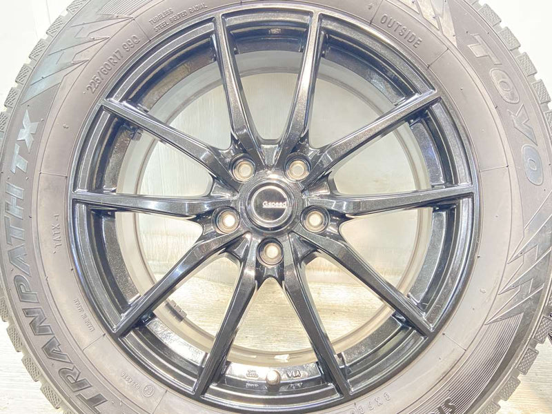 トーヨータイヤ ウィンタートランパス TX 225/60R17 /　 G-SPEED 7.0J+38 114.3-5穴 4本