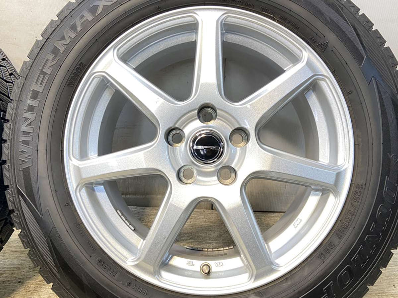 ダンロップ ウィンターマックス WM02 225/60R17  /　 PRD 7.0J+39 114.3-5穴 4本