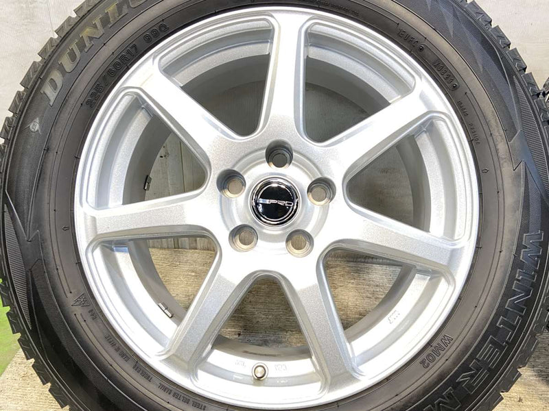 ダンロップ ウィンターマックス WM02 225/60R17  /　 PRD 7.0J+39 114.3-5穴 4本