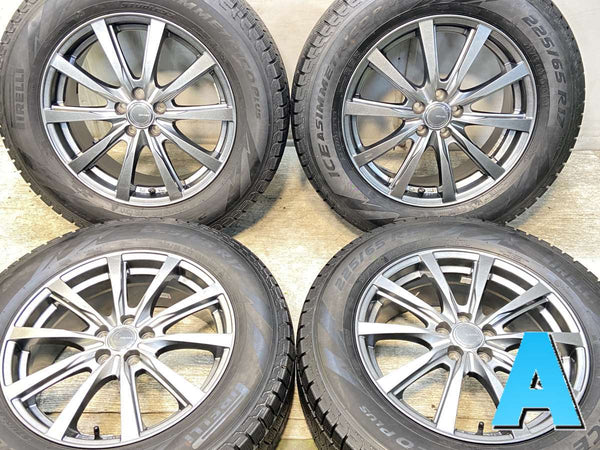 ピレリ アイスアシンメトリコ PLUS 225/65R17  /　 GRASS 7.0J+48 100-5穴 4本