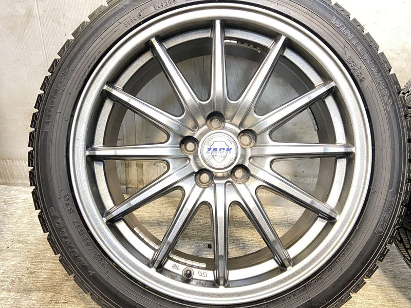 ダンロップ ウィンターマックス WM02 215/45R17  /　 ZACK 7.0J+48 100-5穴 4本