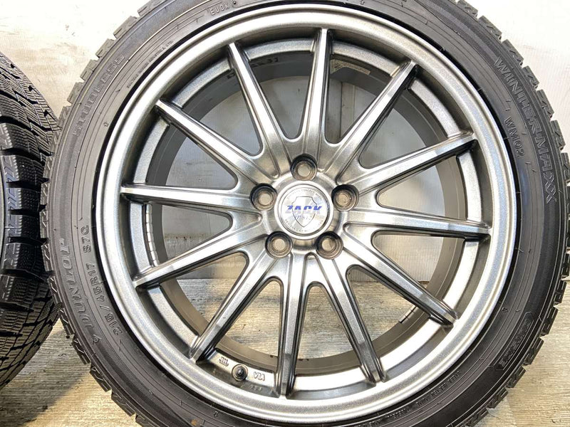 ダンロップ ウィンターマックス WM02 215/45R17  /　 ZACK 7.0J+48 100-5穴 4本