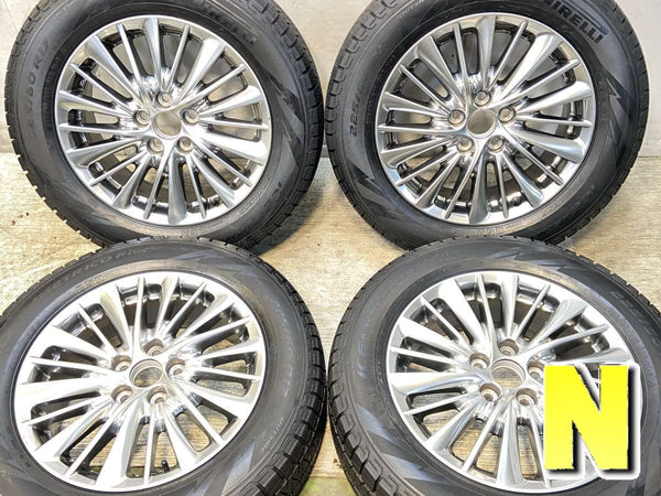ピレリ アイスアシンメトリコ PLUS 225/60R17  /トヨタ純正  6.5J+33 114.3-5穴 4本
