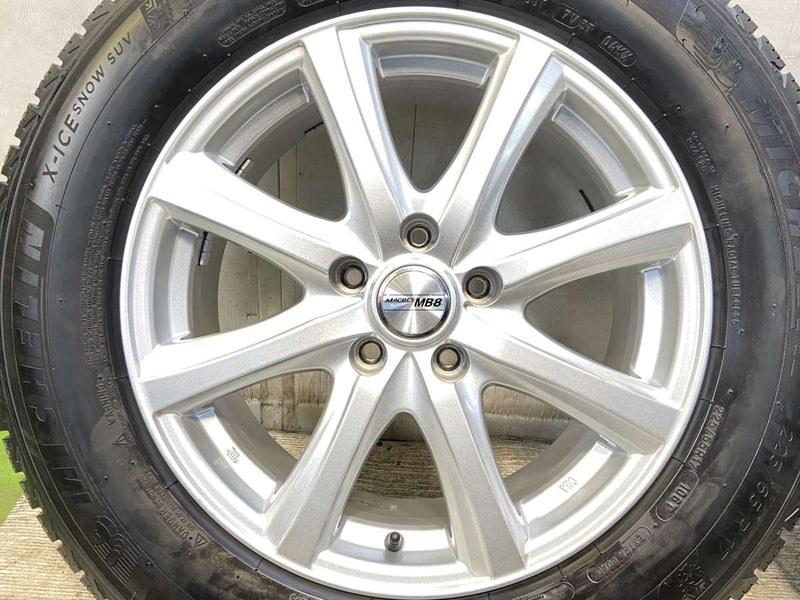 ミシュラン X-ICE SNOW 225/65R17  /　 MACBES MB8 7.0J+48 114.3-5穴 4本