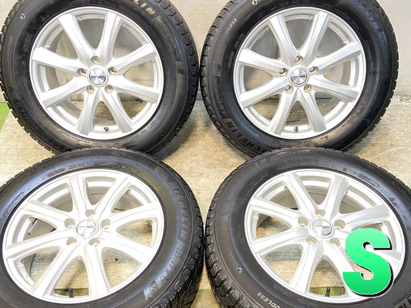 ミシュラン X-ICE SNOW 225/65R17  /　 MACBES MB8 7.0J+48 114.3-5穴 4本