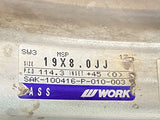 WORK シュバード 19x8.0J+45 114.3-5穴 本