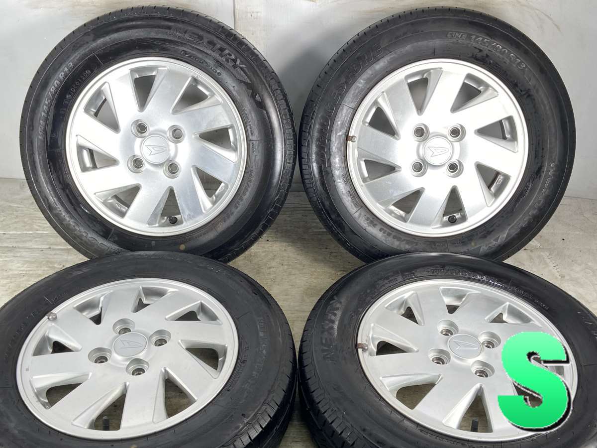 ブリヂストン ネクストリー 145/80R13 /ダイハツ純正 4.0J+40 100-4穴 4本 – タイヤ・ホイールカンパニー