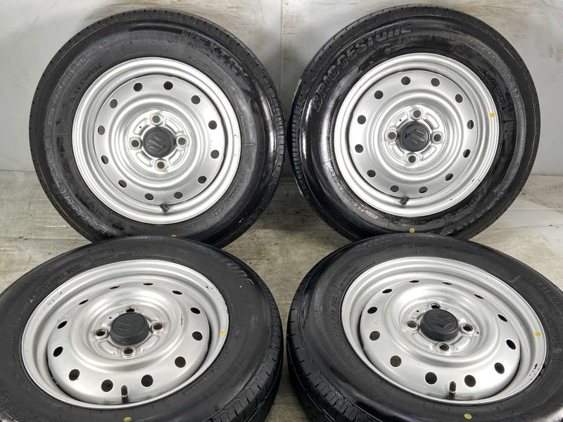 ブリヂストン ネクストリー 145/80R13 /スズキ純正 4.0J+ 100-4穴 4本 