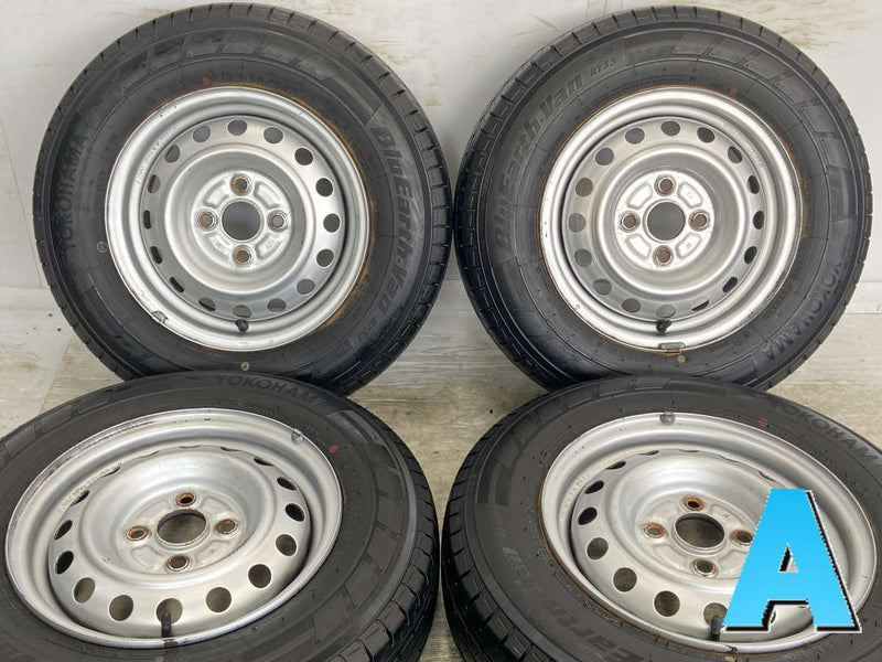 ヨコハマ ブルーアースVAN RY55 165/80R13 90/88N LT /トヨタ純正 5.0J+ 100-4穴 4本 –  タイヤ・ホイールカンパニー