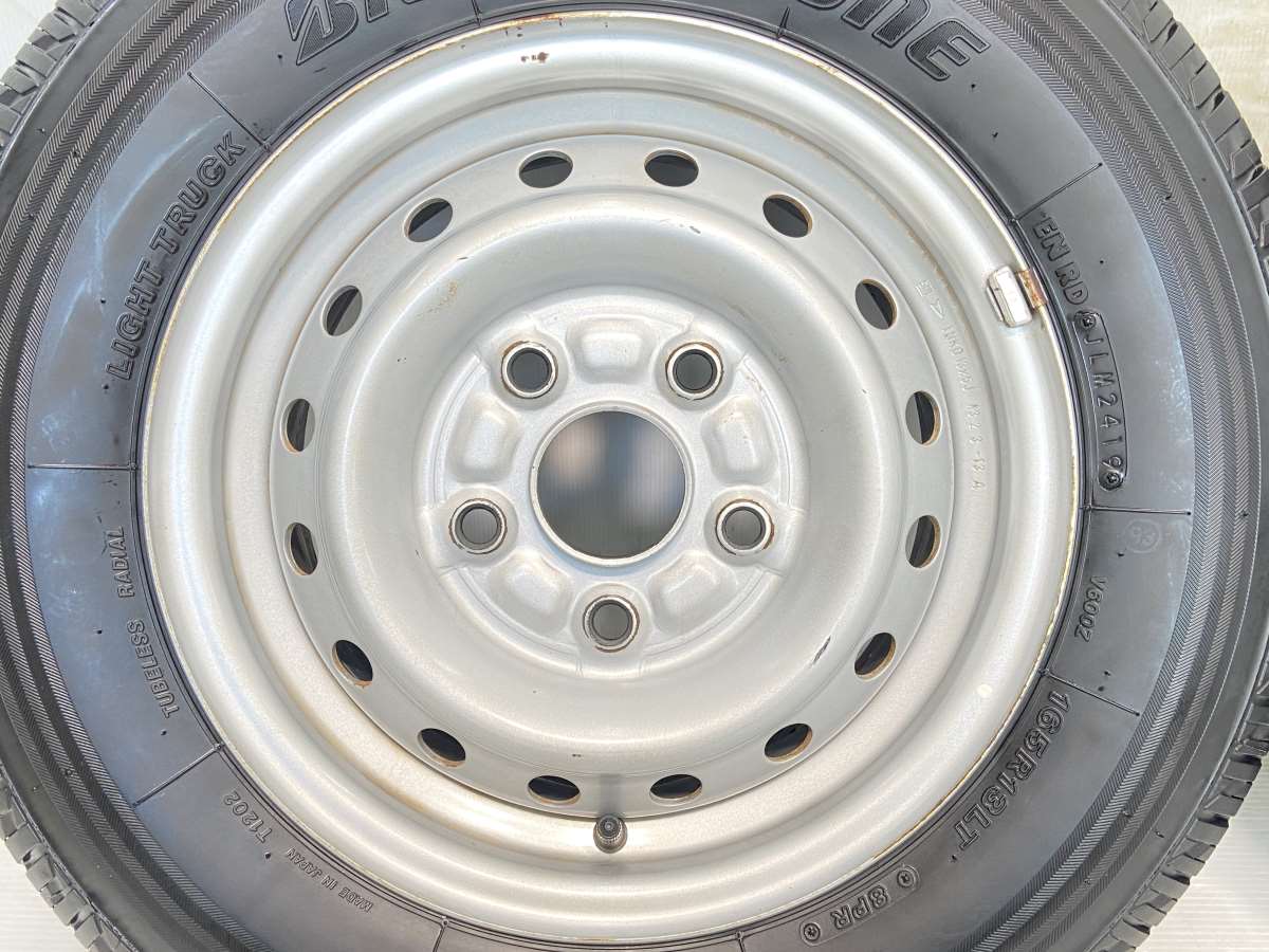 商用タイヤ ホイール付き 4本セット ブリヂストン V600 165R13 8PR LT