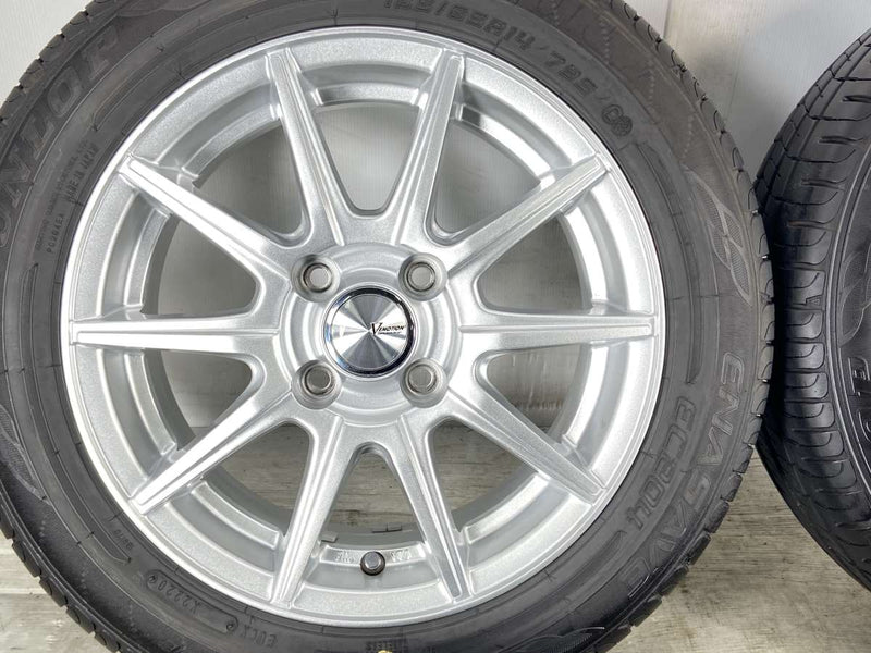 ダンロップ EC204 165/65R14 / VEMOTION 5.5J+38 100-4穴 4本 – タイヤ
