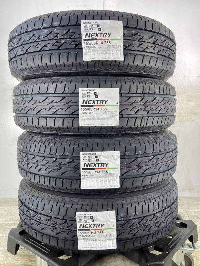 ブリヂストン ネクストリー 155/65R14 / LAYCEA 4.5J+45 100-4穴 4本 – タイヤ・ホイールカンパニー