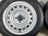 ブリヂストン V600 155/80R14 88/86N LT /トヨタ純正  5.0J+ 100-4穴 4本