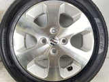 ヨコハマ ブルーアース 155/65R14  /スズキ純正  4.5J+50 100-4穴 4本