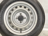 ブリヂストン V600 155/80R14 88/86N LT /トヨタ純正  5.0J+ 100-4穴 4本