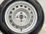 ブリヂストン V600 155/80R14 88/86N LT /トヨタ純正  5.0J+ 100-4穴 4本